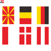 Vente en gros 2026 bannières personnalisées avec logo décoration extérieure drapeaux à cordes drapeaux de sport nationaux décoration de ventilateur de bar de centre commercial