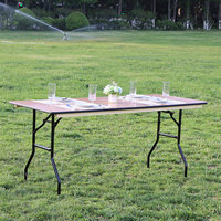 Table pliante en contreplaqué à chevalet de 6 pi/8 pi