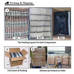 Conteneur de gloss à lèvres ovale personnalisable de 6 ml, emballage de gloss à lèvres en plastique recyclable pour le blush et les cosmétiques - Product Image 6