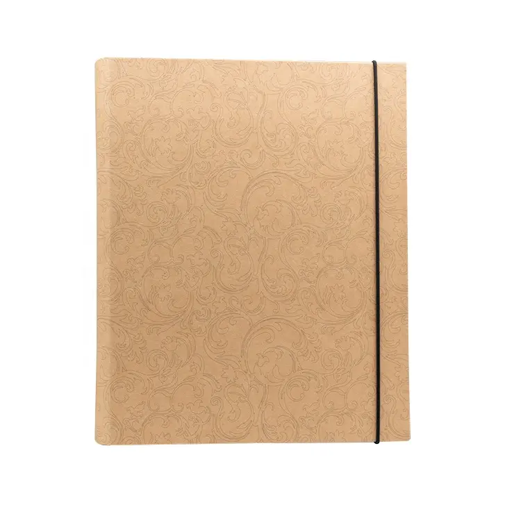 Custom Design Stationery Kraft Paper Expandable Clipboard Paper File Folder