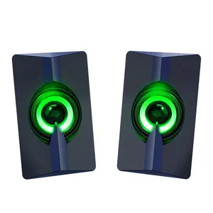 TWOLF hoparlör S5 kablolu bilgisayar hoparlör usb süper bas taşınabilir ev hoparlörler set ses sistemi glow hoparlör