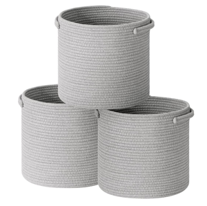 Panier <span class=keywords><strong>à</strong></span> <span class=keywords><strong>langer</strong></span> tissé en corde de coton pur pour bébé, avec <span class=keywords><strong>matelas</strong></span> <span class=keywords><strong>à</strong></span> <span class=keywords><strong>langer</strong></span> et housse de <span class=keywords><strong>matelas</strong></span> en coton biologique - Product Image 6