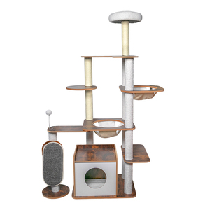 Bán Buôn Mèo Cây Hiện Đại Đồ Chơi Sang Trọng Nhà Bằng Gỗ Mèo Scratcher Cây Mèo Tháp - Product Image 6