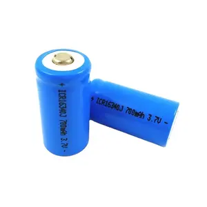 ICR16340 CR123A CR2 li ion battery 3.7v rechargeable for emergency light