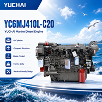 Motor Diésel SCDC YUCHAI YC6MJ410-C20 de 300kW, Turboalimentado y Refrigerado por Agua, para Embarcaciones Pesqueras, Remolcadores, Barcos de Trabajo y Embarcaciones Offshore