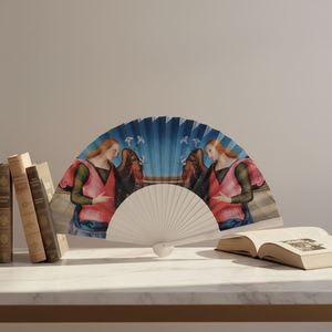 Ventilador Español Personalizado de 23 cm, Hecho a Mano, Diseño Abstracto, Artesanía, Ventilador Personalizado para Regalo - Product Image 3