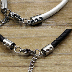 Stainless Steel Cord <b>Clips</b> Rectangle Shape For DIY Jewelry Making Accessories Necklace Bracelet Rope Buckle Plated Finish - Product Image 3