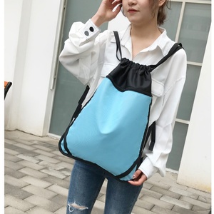 New Fashion Supplier Selling Well Promotional Cheap Pouch Sports Gym Polyester Sack Storage Bag Shoes Custom <b>Drawstring</b> <b>Backpack</b> - Product Image 5