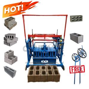 Kleine CR3-45 2-Loch Beton-Zement-Ziegelherstellungsmaschine Ziegelfabrik Blockherstellungsmaschine Halbautomatische Ziegelherstellungsmaschine - Product Image 3