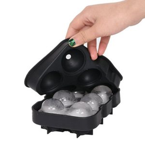 Moldes Cuadrados Reutilizables Personalizados al por Mayor, Bandeja de Silicona Flexible para Cubitos de Hielo en Forma de Esfera, Bola Redonda para Whisky, con Tapa - Product Image 3