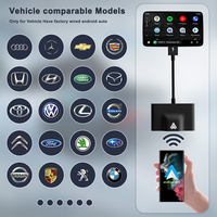 Adaptateur Android Auto sans fil Conversion filaire en sans fil pour voitures Plug and Play Connexion rapide Dongle Android Auto USB Type C