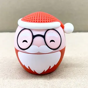Рождественские подарки милый Санта-Клаус Мини Bluetooth динамик Портативный 3 Вт колонки с большим звуком