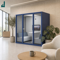 Cabine de bureau insonorisée intelligente avec réservation IoT et ventilation à capteur de CO2 pour espace de coworking