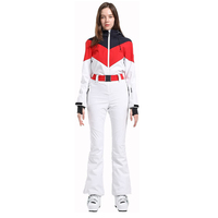 Combinaison de Ski pour Femme Sports d'Hiver Extérieurs Snowboard Imperméable Coupe-Vent