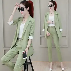 2023 Frühling und Herbst neue koreanische Version des Anzugs zweiteilige profession elle Kleidung Casual Fashion Anzug Single/Anzug weiblich