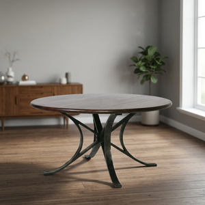 Modern Wood Extendable Dining <b>Table</b> Industrial Design Stainless Steel <b>Legs</b> 4 Seater Home Furniture No Assembly Required PCS - Product Image 3