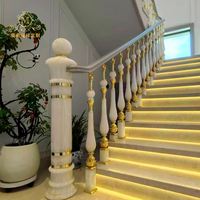 Rampe d'escalier intérieure moderne personnalisée en alliage d'aluminium, résistante à la rouille, marque MEIXI, pour villa, installation facile 1