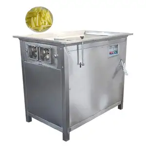 Electric Fruit Vegetable Strip Cutting Machine Pusher Potato Chips Carrots Cutting Machine