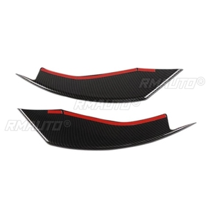 Un Par de Cubiertas Decorativas para Faros Antiniebla Delanteros para Ford Mustang 2015-2021, Aspecto de Fibra de Carbono Negro Mate - Product Image 2