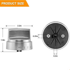 WB03X24818 edelstahl farbige manuelle Steuerung Knopf für Haushalt Kochplatte Teile Bereich Brenner - Product Image 2