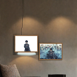 Cadre <span class=keywords><strong>de</strong></span> peinture LED personnalisable en bois acrylique impression d'art thème <span class=keywords><strong>de</strong></span> <span class=keywords><strong>Titan</strong></span> d'<span class=keywords><strong>attaque</strong></span> pour le salon <span class=keywords><strong>de</strong></span> la maison chambre à coucher art encadré arts - Product Image 6