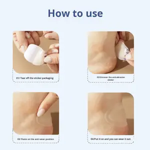 แผ่นแปะเท้าไฮโดรคอลลอยด์แบบหลายขนาด - ดูแล<span class=keywords><strong>แผล</strong></span>เท้าหลังผ่าตัด, ป้องกันการเสียดสีจากการเดินระยะไกล และป้องกันบาดแผลเล็กน้อย - Product Image 5