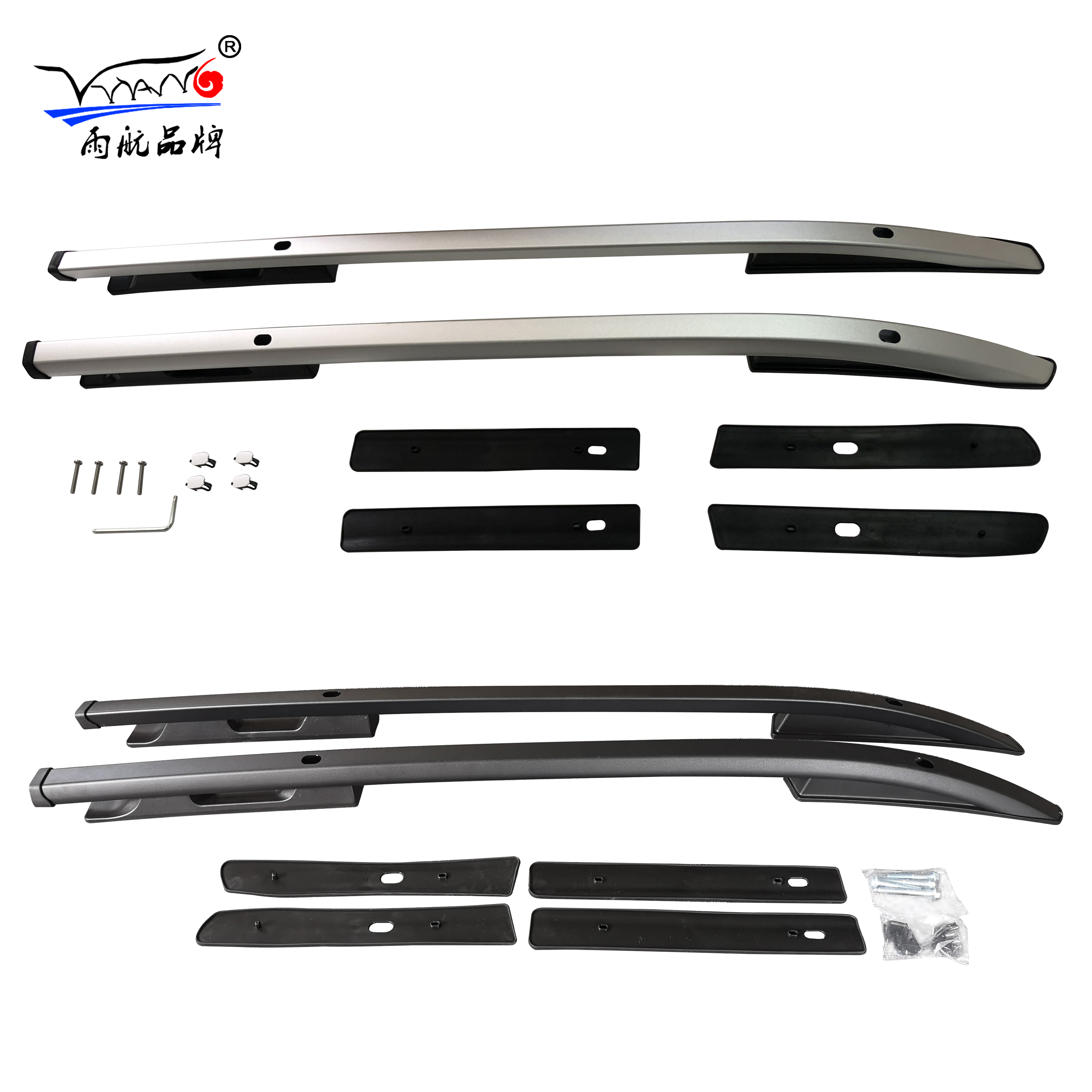 YH-C-103 Высококачественные Кровельные рейки из алюминиевого сплава, боковые рельсы, рельсы на крышу для Mitsubishi L200 Triton 2015-2019