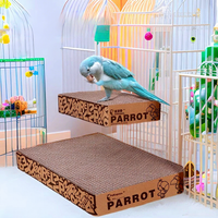 종이 새 장난감 앵무새 플랫폼 장난감, 부리 청소 스트레스 완화 Budgie Cockatiel Lovebird 중형 애완 동물 조류