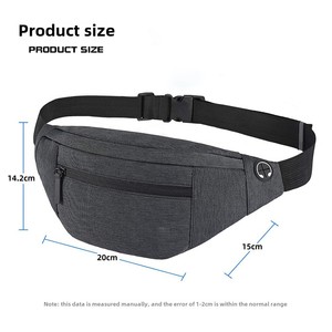 Unisex Nylon Taillen tasche mit Reiß verschluss Cross-Border Chest Phone <span class=keywords><strong>Belt</strong></span> für Casual Sports Fitness Travel <span class=keywords><strong>Running</strong></span> - Product Image 2