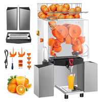 Automatische roestvrijstalen commerciële sinaasappelsapmachine, elektrische citruspers voor hotels en supermarkten