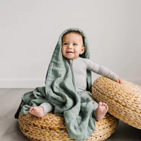 Prix compétitif du fabricant, couvertures en mousseline à 6 couches, 120 cm, 100% coton biologique, couverture en mousseline pour bébé dans une boîte