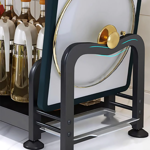 Rak Dapur 2 Tingkat Joybos, Rak Bumbu, Tempat Pisau, Rak Penyimpanan Peralatan, Rak Peralatan Makan, Rak Dapur - Product Image 2