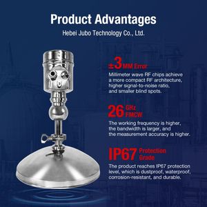 Радарный уровнемер 26 ГГц с высокой точностью, параболоидный, твердотельный, дальность 70 м, защита IP67, взрывозащищенный - Product Image 6