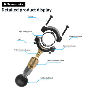 VINmounts Base de liberación rápida para abrazaderas de 28-38mm, para localizadores de peces y aplicaciones industriales - Product Image 4