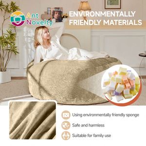 โซฟาปรับนอนได้ 90 Sitzsack แบบสองที่นั่งสำหรับผู้ใหญ่ โซฟาอ่านหนังสือแสนสบาย ดีไซน์ทันสมัยสำหรับห้องนอน ห้องออกกำลังกาย และสถานที่อื่นๆ - Product Image 2