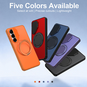 Nueva Funda con Lente Abatible Creativa para Samsung S26 Ultra 360 °   Funda para Teléfono Móvil con Soporte Magnético Giratorio para iPhone 17 Pro Max - Product Image 1