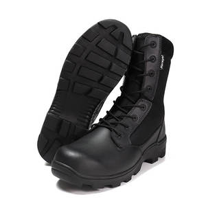 Hanagal OEM ODM personalizado Durable escombros suela de malla de tela Premium cuero <span class=keywords><strong>botas</strong></span> tácticas <span class=keywords><strong>botas</strong></span> de combate para los hombres - Product Image 1