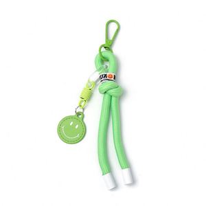 Hot Smiling Face Weaving Mobile Phone Lanyard <b>Backpack</b> <b>Backpack</b> Pendant <b>Simple</b> Color Key Chain Mobile Phone Lanyard Decoration - Product Image 5