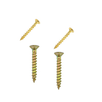 Vis à bois en acier au carbone zingué jaune, kit assorti de 825 pièces, système de mesure métrique