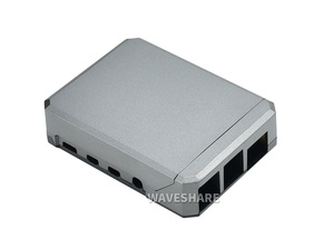 Waveshare PI4-CASE-ARGON-NEO-SKU-17907، أرجون نيو: علبة ألمنيوم نحيفة لجهاز راسبيري باي <span class=keywords><strong>4</strong></span>، تبريد سلبي - Product Image 1