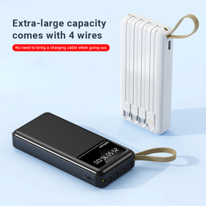 แบตสำรองแบบพกพาขนาดบางพิเศษ ความจุ 20000mAh พร้อมสายชาร์จในตัว รองรับการชาร์จเร็ว ใช้ได้กับโทรศัพท์ <span class=keywords><strong>iPhone</strong></span> และ Android - Product Image 2