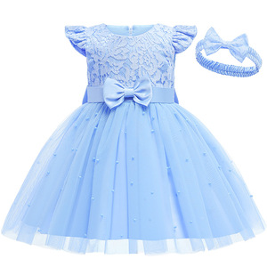 Robes pour enfants 2022, Robes de fête d'anniversaire pour filles, Robes à perles, Robes pour bébés et enfants, Robes de bal pour enfants - Product Image 3