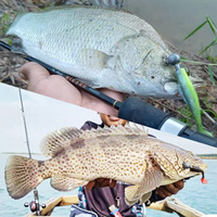 WildTrek Leurres de surface en caoutchouc à queue en T 8,5 cm, lot de 6 pour la pêche au brochet, saumon, carpe, persse et maquereau - Pêche en eau douce (rivière/cours d'eau) ou en eau salée