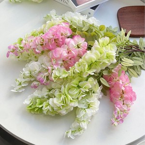 Guirlandes artificielles de glycine Dong Rui, fleurs en soie, décorations suspendues pour décoration de plafond de mariage, vert, blanc, rose, bleu, violet - Product Image 3