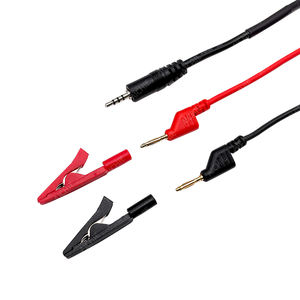 Коннектор разъема постоянного тока 2,54 мм с двойной головкой Красный Черный банан штекер Аллигатор зажим для тестирования питания кабель в сборе проводка электронная - Product Image 5