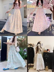 Falda de Algodón 100% de Cintura Alta, Estilo Dulce con Bordado Floral de Industria Pesada, Estilo Francés, para Mujer, Verano - Product Image 2