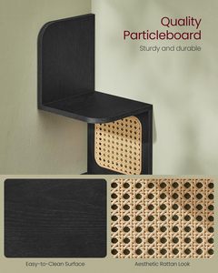 <span class=keywords><strong>VASAGLE</strong></span> Étagère d'<span class=keywords><strong>angle</strong></span> durable à 5 niveaux, style bohème, design mural flottant en zigzag, rangement gain de place - Product Image 5