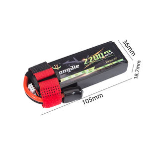 Bateria de Polímero de Lítio Ferro Fosfato Recarregável de Alta Taxa 7,4V 2200mAh 2S 60C 853496 para Ferramentas Elétricas e Modelos RC - Product Image 6
