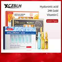 Ampoule d'acide hyaluronique OEM/ODM, essence hydratante, réparatrice, éclaircissante et revitalisante, répare la barrière cutanée