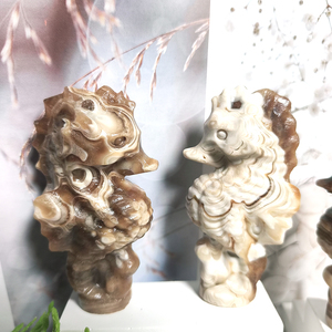 Cristallo naturale all'ingrosso artigianato alla rinfusa cristallo di cristallo ricetta ippocampo intaglio per spirito guarigione souvenir regalo - Product Image 5